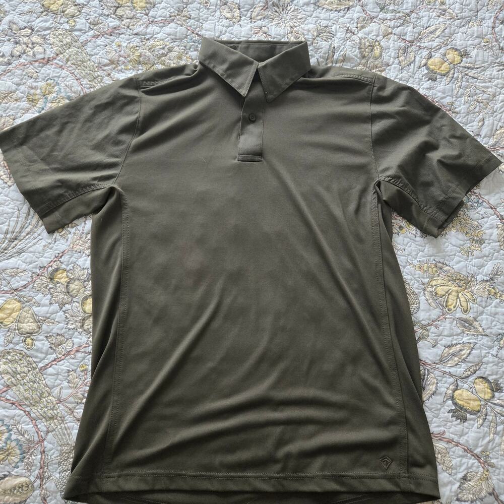 First Tactical Men’s Performance Tactical Polo – Green – Size Large Regular